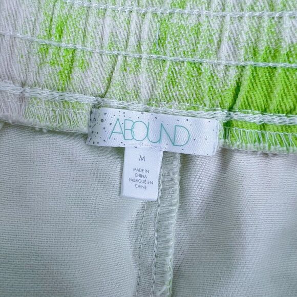NWT Nordstrom Abound Green Tie Dye Shorts Drawstring Waist Size M - Picture 4 of 5